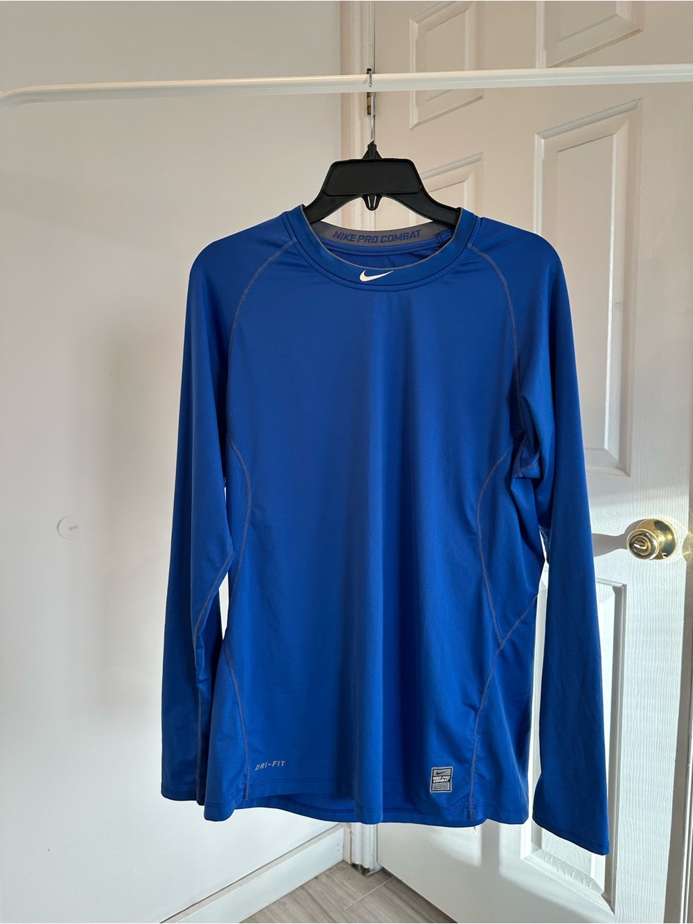 Nike Royal Blue Pro Combat Short Sleeve Training Shirt